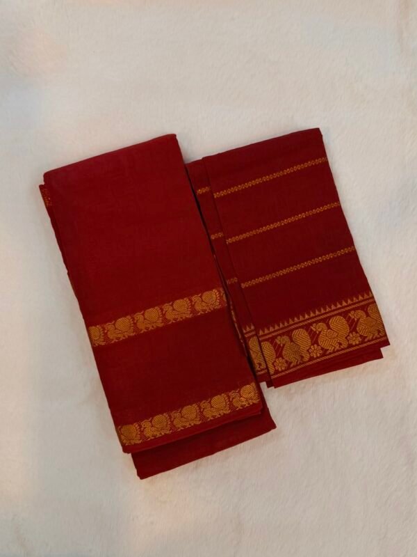 IMG_8176 Traditional Madurai Sungudi Cotton Saree with Blouse Piece