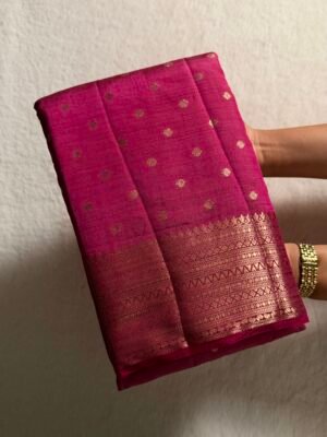 Premium Soft Double Tone Tusser Silk Saree