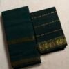 Traditional Madurai Sungudi Cotton Saree with Blouse Piece