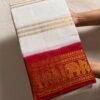 Traditional Madurai Sungudi Cotton Saree with Blouse Piece