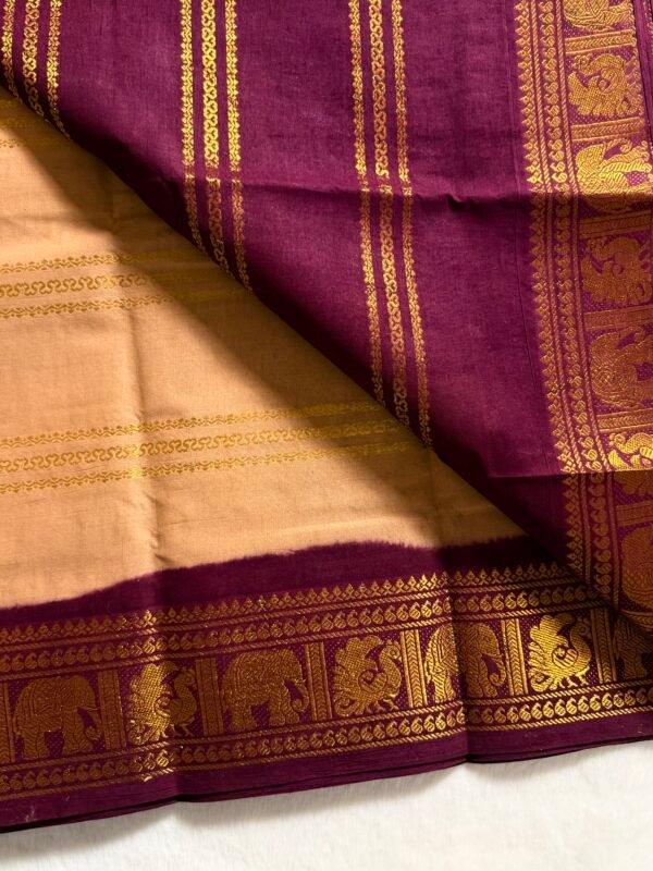 Traditional Madurai Sungudi Cotton Saree with Blouse Piece