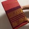 Traditional Madurai Sungudi Cotton Saree with Blouse Piece