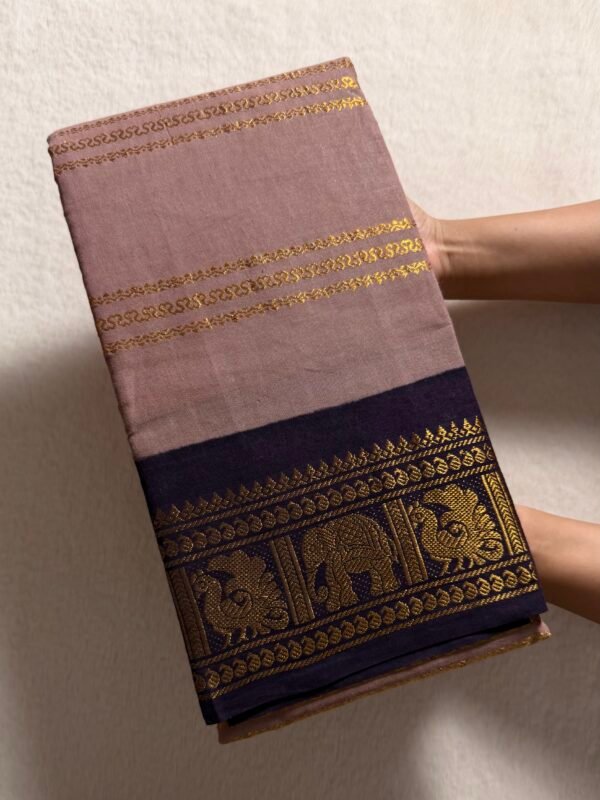 Traditional Madurai Sungudi Cotton Saree with Blouse Piece
