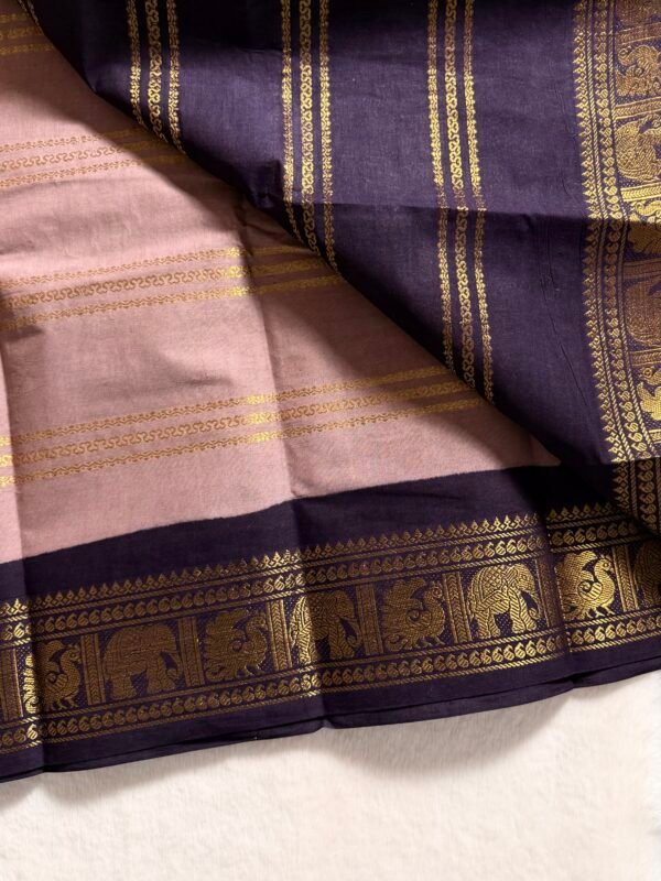 Traditional Madurai Sungudi Cotton Saree with Blouse Piece
