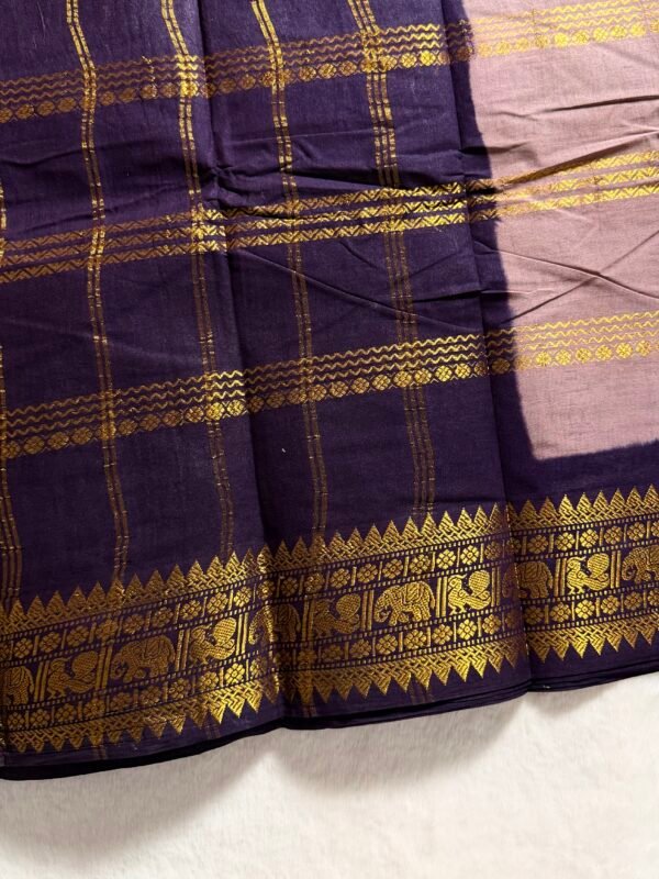 Traditional Madurai Sungudi Cotton Saree with Blouse Piece