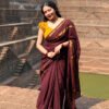 Traditional Madurai Sungudi Cotton Saree with Blouse Piece