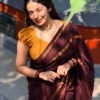 Traditional Madurai Sungudi Cotton Saree with Blouse Piece