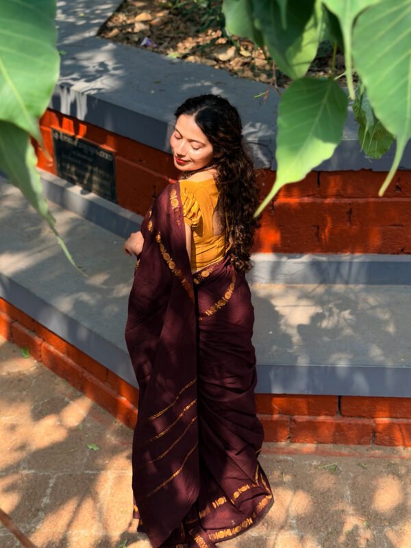 Traditional Madurai Sungudi Cotton Saree with Blouse Piece