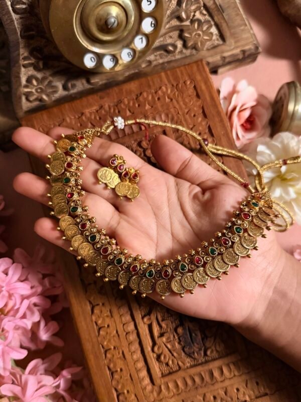 Premium Lakshmi Coin Choker