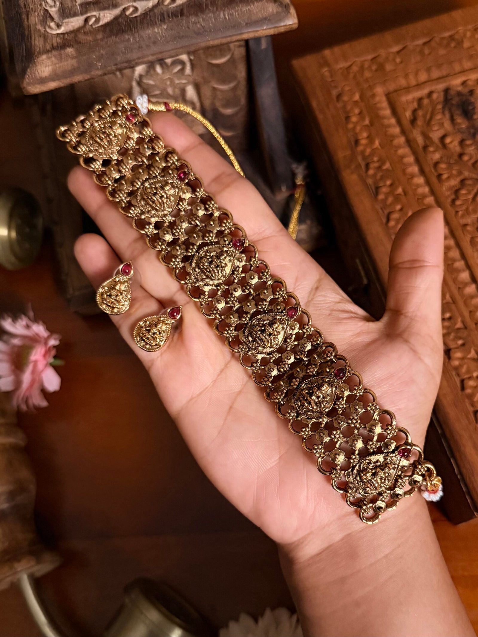 Antique Temple Jewelry Choker