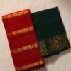 Traditional Madurai Sungudi Cotton Saree with Blouse Piece