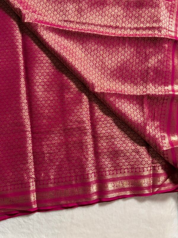 Grand Pallu Mysore Dani Chiffon Saree