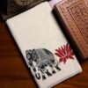 Kerala Traditional Gaja Printed Set Saree