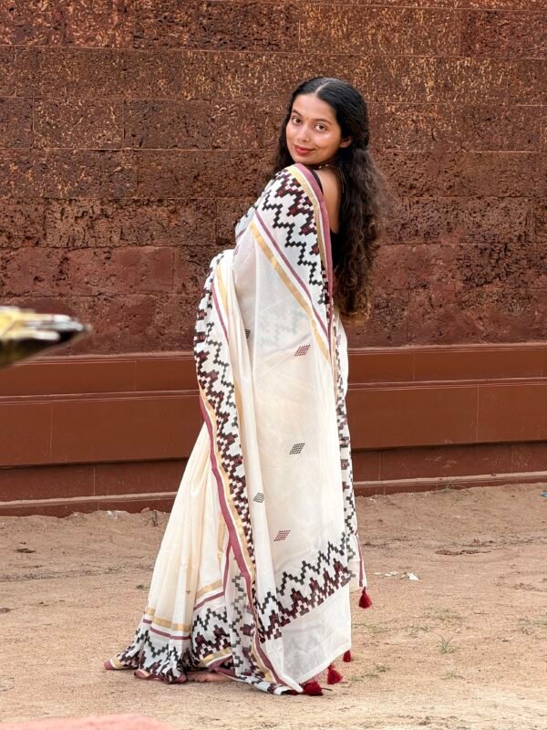Kerala Traditional Mul Cotton Saree