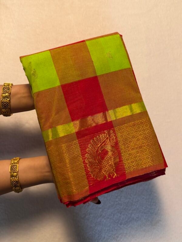 Madras Checks Premium Kanchi Cotton Saree