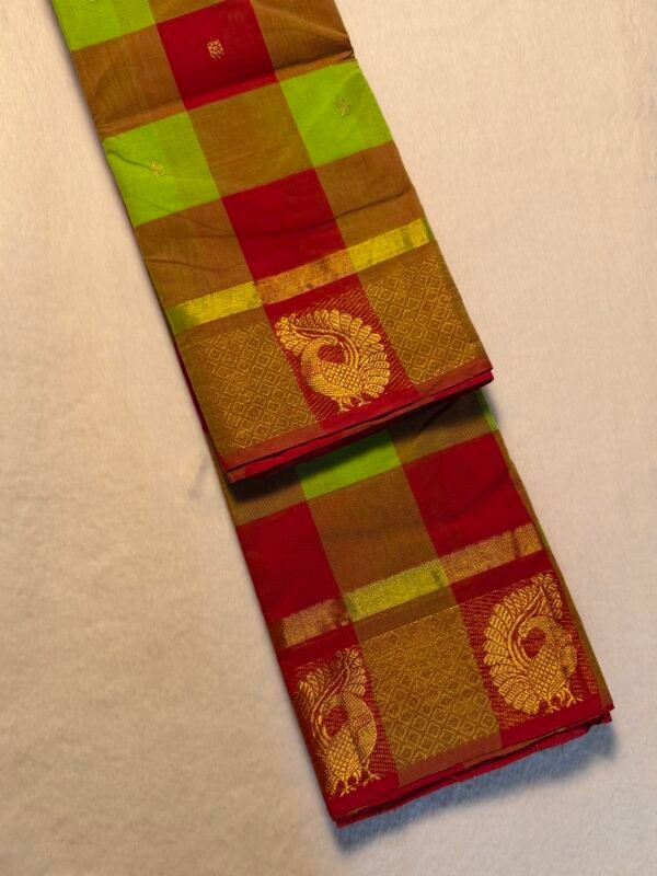 Madras Checks Premium Kanchi Cotton Saree