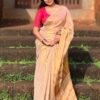 Golden Tissue Mul Cotton Saree