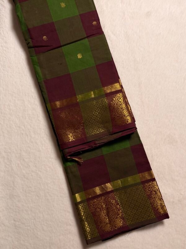 Madras Checks Premium Kanchi Cotton Saree