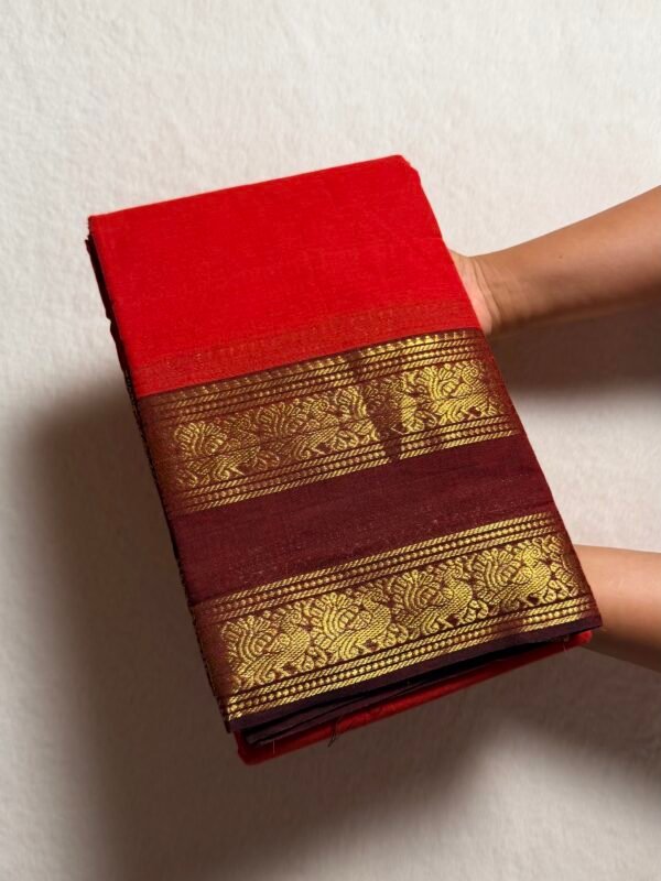 Premium Zari Kanchi Cotton Saree