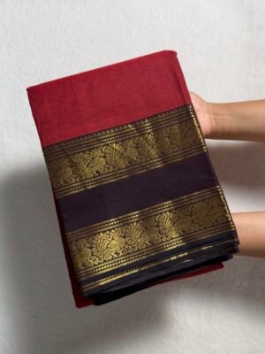 Premium Zari Kanchi Cotton Saree