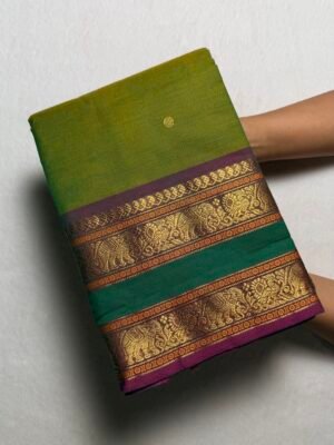 Kshetra Premium Zari Kanchi Cotton Saree