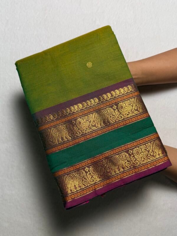 Kshetra Premium Zari Kanchi Cotton Saree