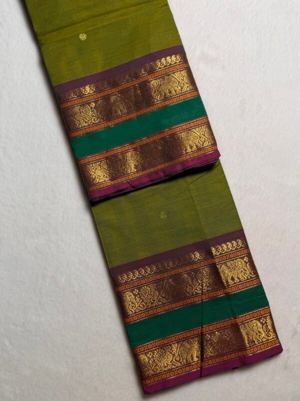 Kshetra Premium Zari Kanchi Cotton Saree