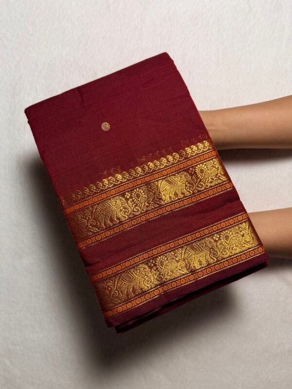 Kshetra Premium Zari Kanchi Cotton Saree