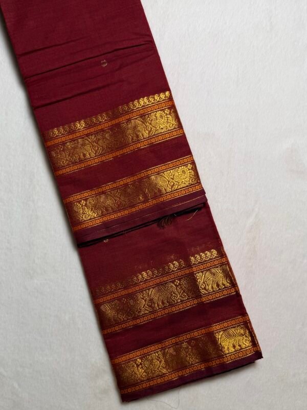 Kshetra Premium Zari Kanchi Cotton Saree