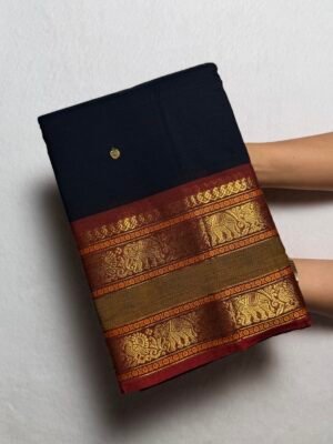 Kshetra Premium Zari Kanchi Cotton Saree