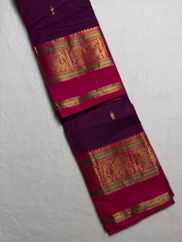 Kshetra Premium Zari Kanchi Cotton Saree