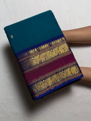 Kshetra Premium Zari Kanchi Cotton Saree