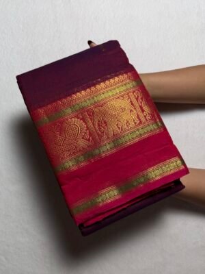 Kshetra Premium Zari Kanchi Cotton Saree