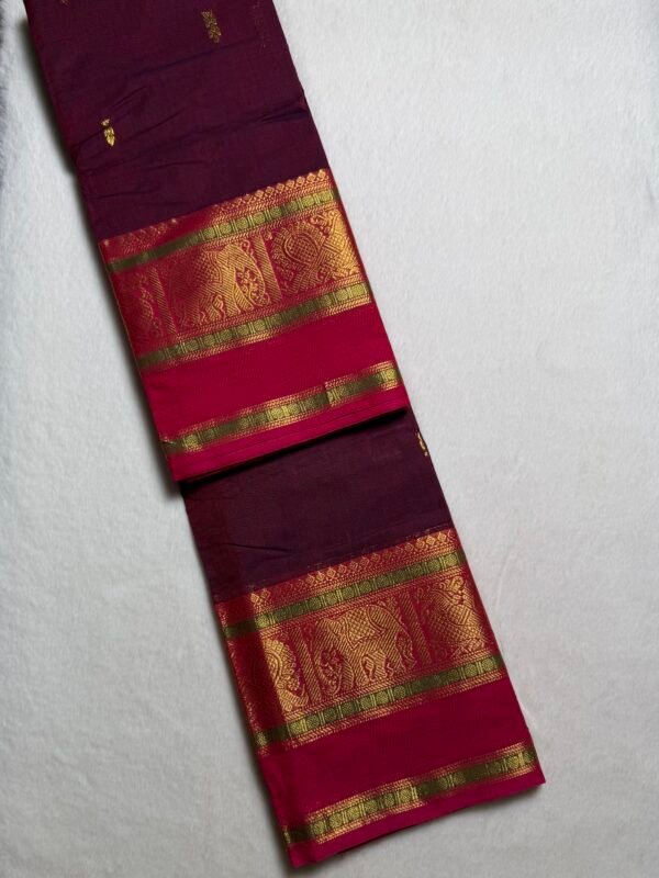 Kshetra Premium Zari Kanchi Cotton Saree