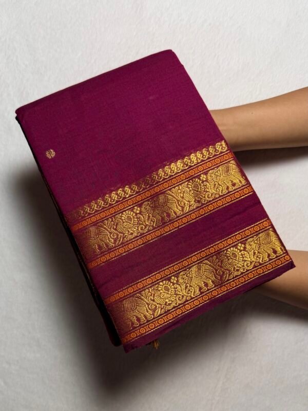 Kshetra Premium Zari Kanchi Cotton Saree
