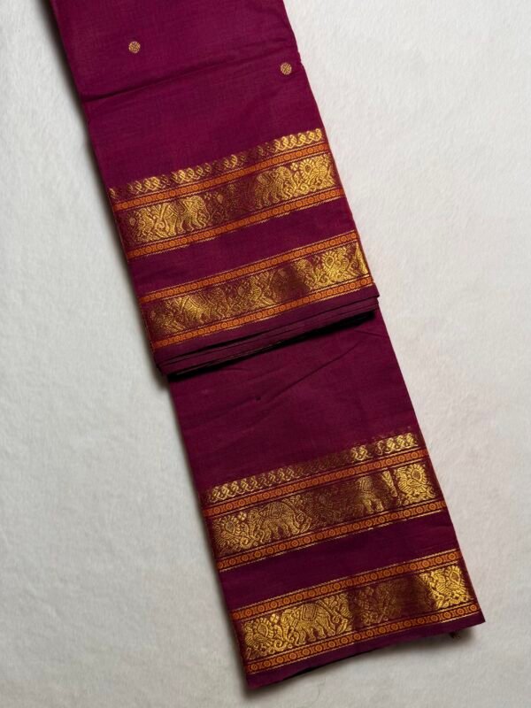 Kshetra Premium Zari Kanchi Cotton Saree