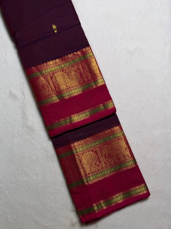 Kshetra Premium Zari Kanchi Cotton Saree