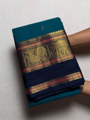 Kshetra Premium Zari Kanchi Cotton Saree