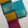 Traditional Ganga Jamuna Madurai Sungudi Cotton Saree with Blouse Piece