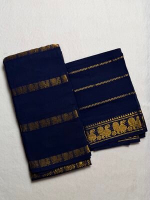 Traditional Madurai Sungudi Cotton Saree with Blouse Piece