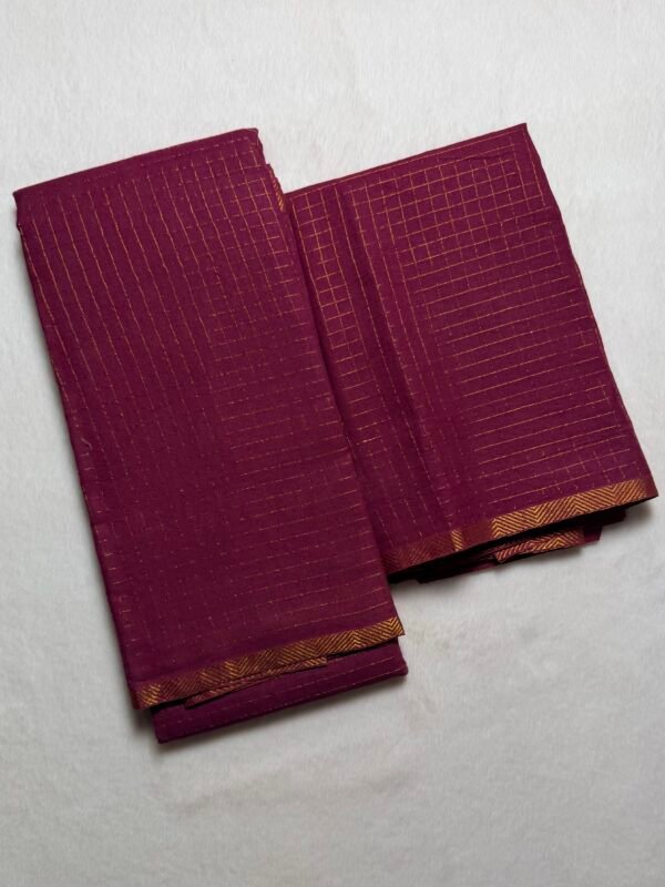Traditional Madurai Sungudi Cotton Saree with Blouse Piece