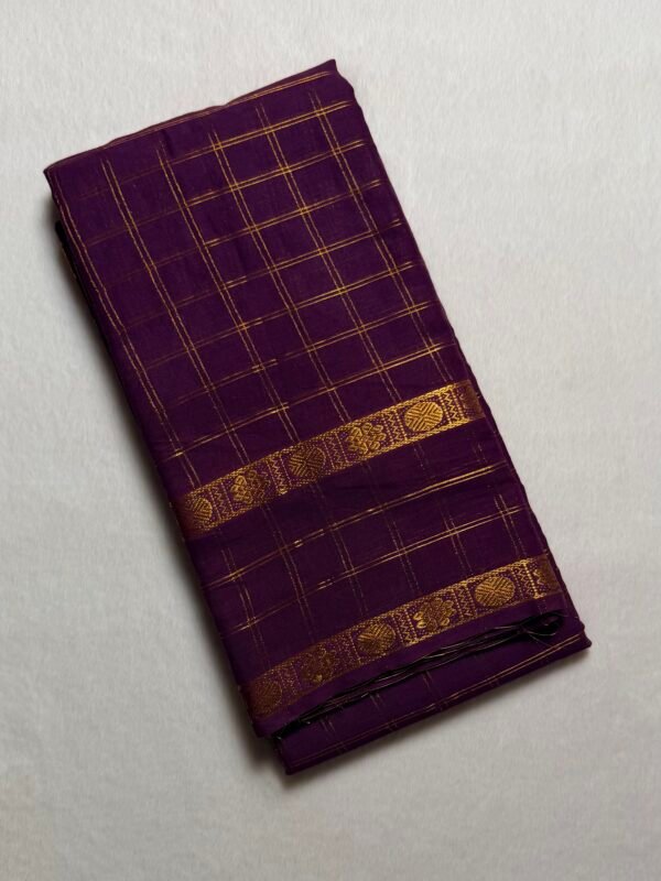 Traditional Madurai Sungudi Cotton Saree with Blouse Piece