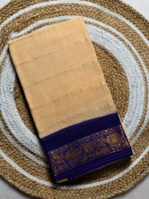 Traditional Madurai Sungudi Cotton Saree with Blouse Piece