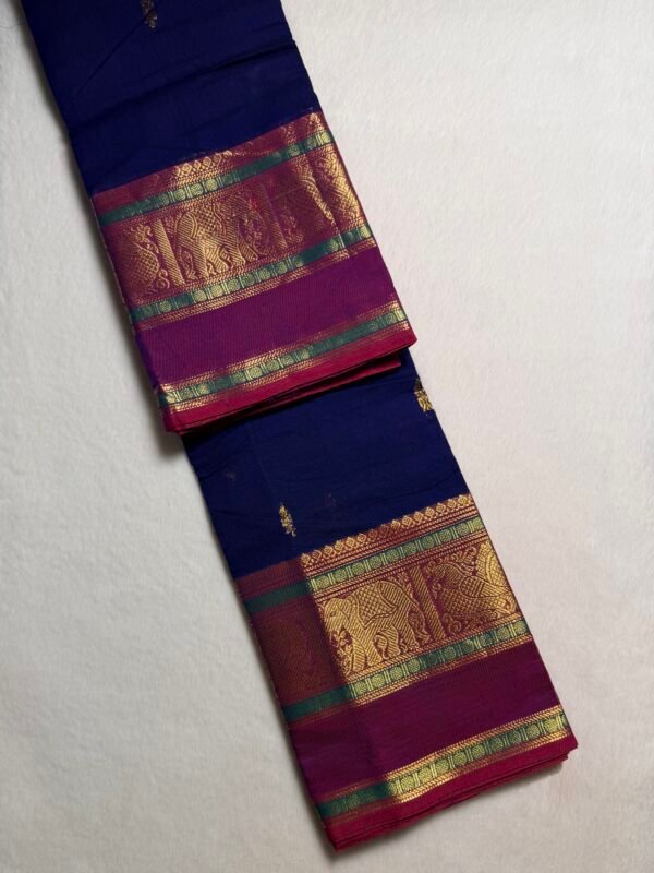Kshetra Premium Zari Kanchi Cotton Saree