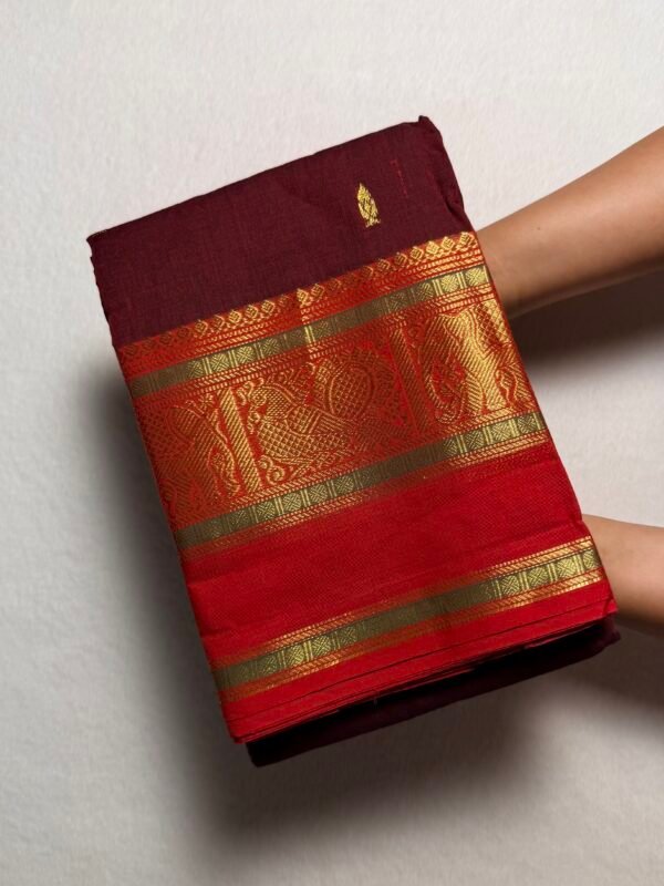 Kshetra Premium Zari Kanchi Cotton Saree