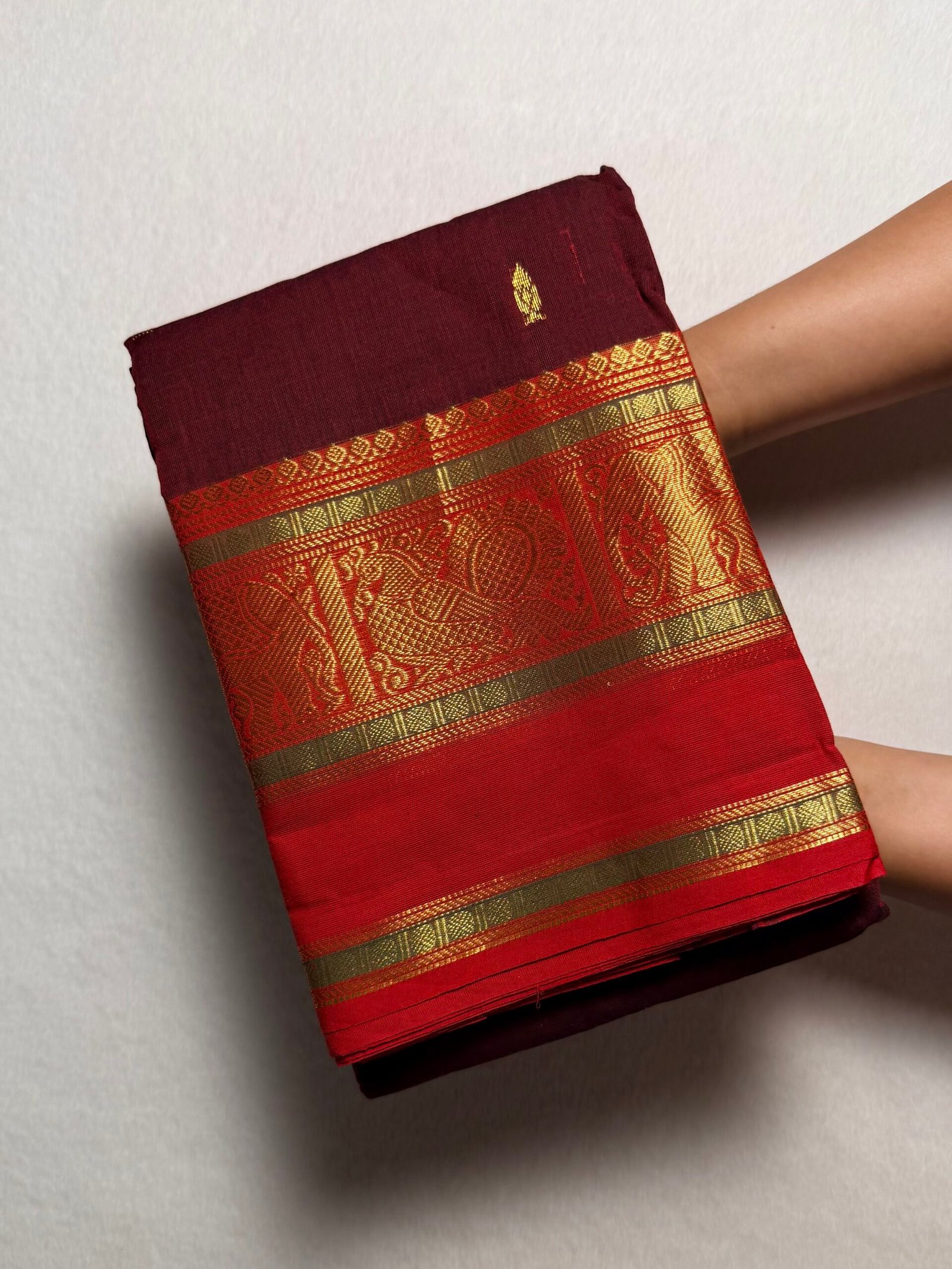 Kshetra Premium Zari Kanchi Cotton Saree