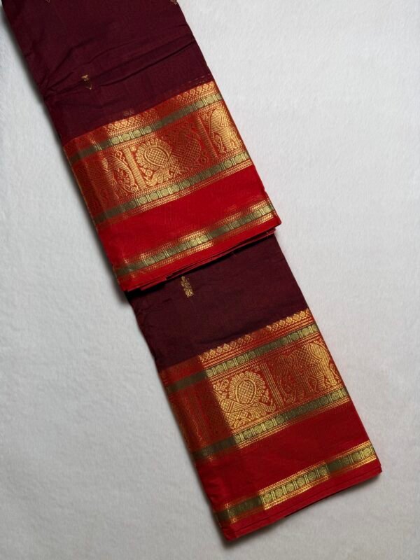 Kshetra Premium Zari Kanchi Cotton Saree