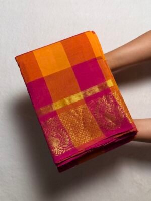 Madras Checks Premium Kanchi Cotton Saree