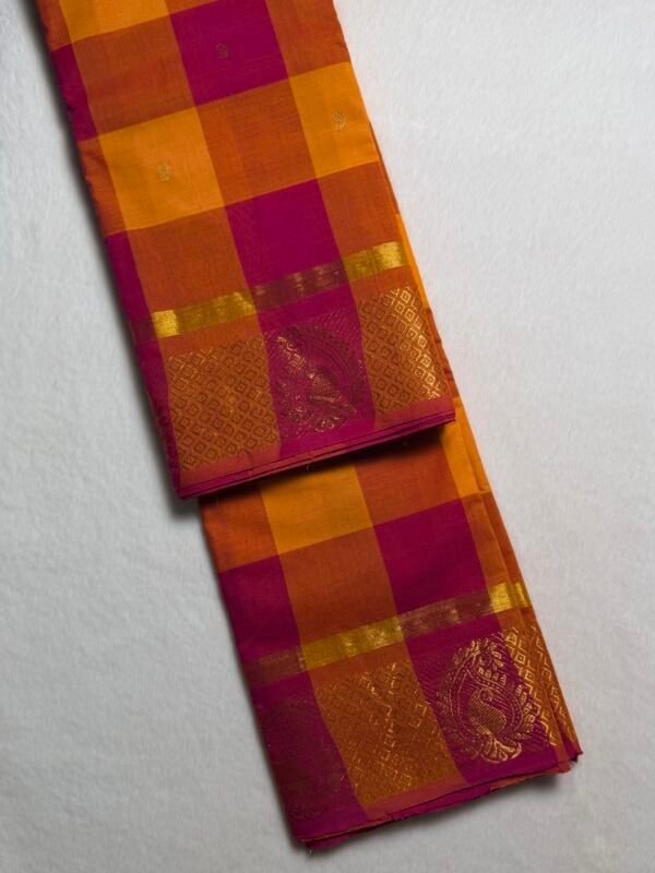 Madras Checks Premium Kanchi Cotton Saree