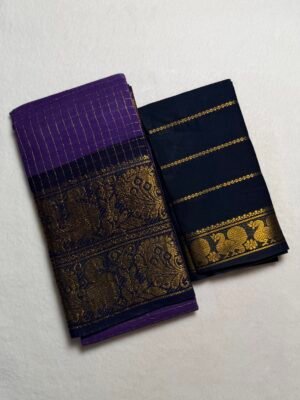 Traditional Madurai Sungudi Cotton Saree with Blouse Piece